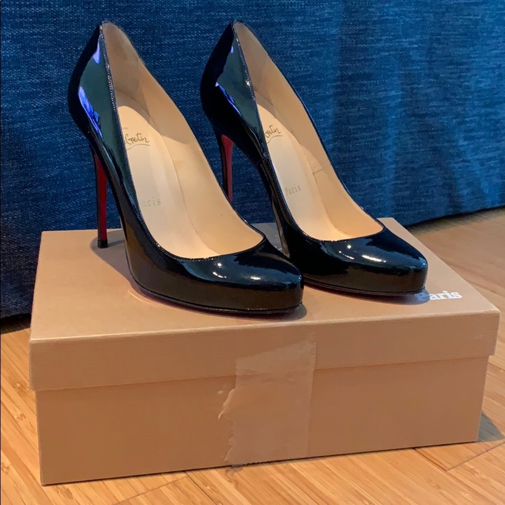 Christian Louboutin Black Patent Pumps